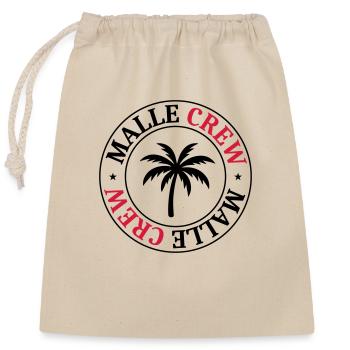 Malle Crew Palm - Sac cadeau en coton avec cordon (25 x 30 cm) - nature - Devant