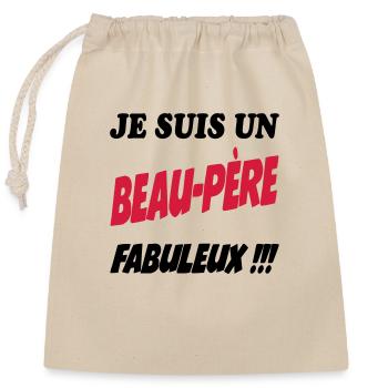 FRERE SOEUR BROTHER SISTER - Closable cotton gift bag (25x30cm) - nature - Front