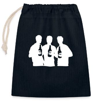 Team Group Team - Closable cotton gift bag (25x30cm) - navy - Front