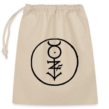 Alchemistisches Symbol - Verschließbarer Geschenkbeutel aus Baumwolle (25x30cm) - Natur - Vorne