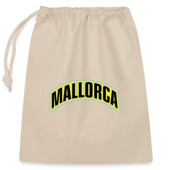 Mallorca Font - Closable cotton gift bag (25x30cm) - nature - Front