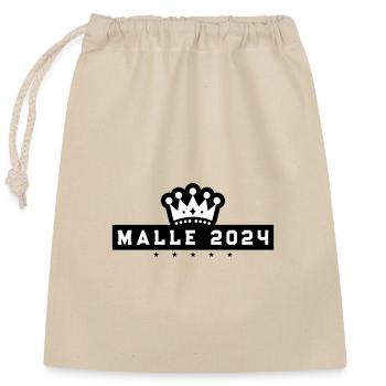 Malle 2024 Krone Holiday - Closable cotton gift bag (25x30cm) - nature - Front
