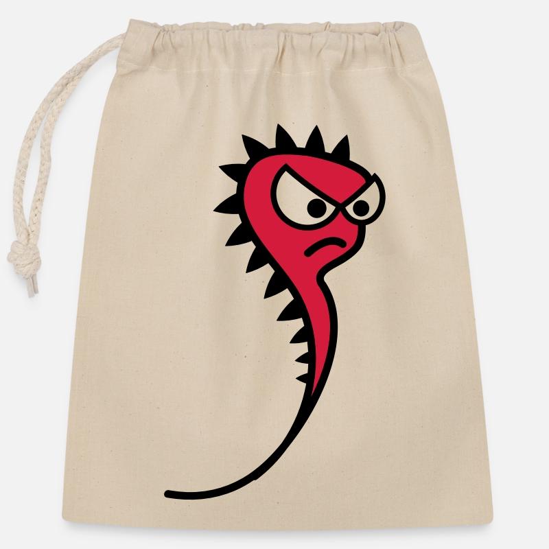 Le mauvais spermatozole - Sac cadeau en coton avec cordon (25 x 30 cm) - nature