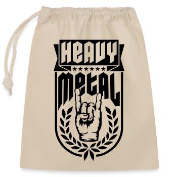 Cool Heavy Metal Logo - Sac cadeau en coton avec cordon (25 x 30 cm) - nature - Devant