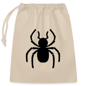 spider - Closable cotton gift bag (25x30cm) - nature - Front
