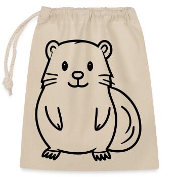 Marmot - Closable cotton gift bag (25x30cm) - nature - Front
