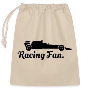 Motorsport Fan - Verschließbarer Geschenkbeutel aus Baumwolle (25x30cm) - Natur - Vorne