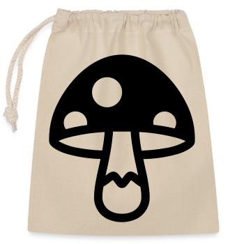 Champignon - Sac cadeau en coton avec cordon (25 x 30 cm) - nature - Devant