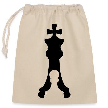 Figures Paysan Roi - Sac cadeau en coton avec cordon (25 x 30 cm) - nature - Devant
