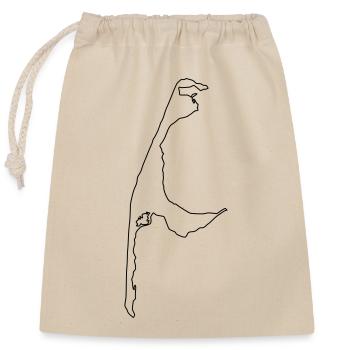 Sylt - Sac cadeau en coton avec cordon (25 x 30 cm) - nature - Devant