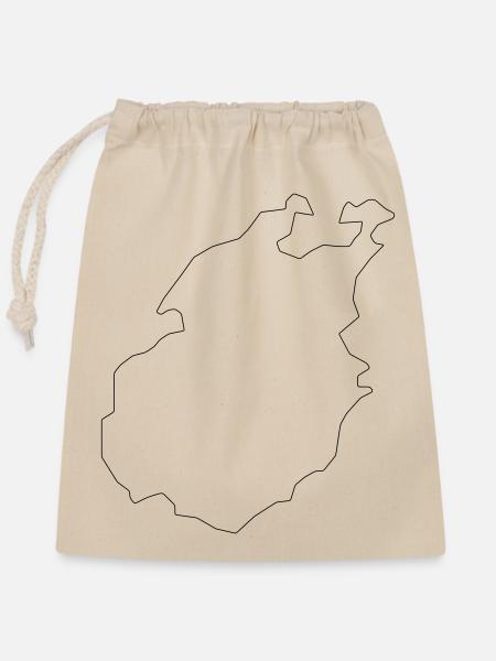 Paros - Sac cadeau en coton avec cordon (25 x 30 cm) - nature