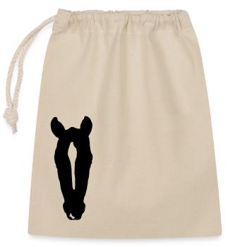 Amudy - Closable cotton gift bag (25x30cm) - nature - Front