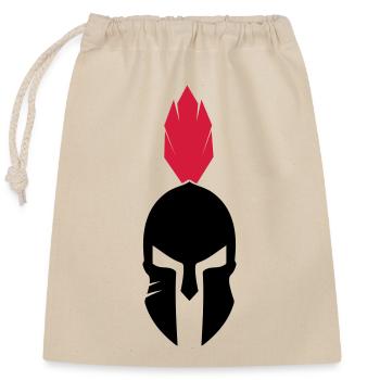 Spartiate - Sac cadeau en coton avec cordon (25 x 30 cm) - nature - Devant