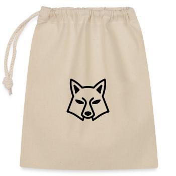 renard - Sac cadeau en coton avec cordon (25 x 30 cm) - nature - Devant