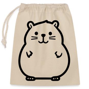 Marmot - Closable cotton gift bag (25x30cm) - nature - Front