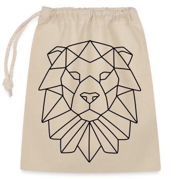 Leon - Closable cotton gift bag (25x30cm) - nature - Front