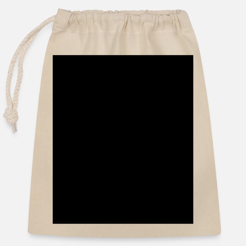 BLACK Balken Schwarz Censored - Verschließbarer Geschenkbeutel aus Baumwolle (25x30cm) - Natur