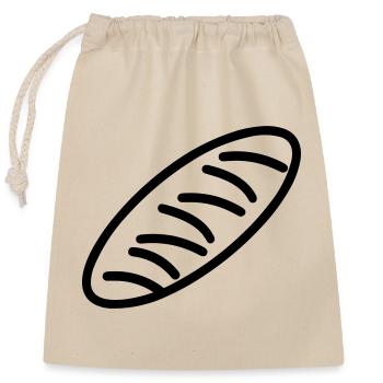 wand - Closable cotton gift bag (25x30cm) - nature - Front