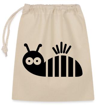chenille - Sac cadeau en coton avec cordon (25 x 30 cm) - nature - Devant