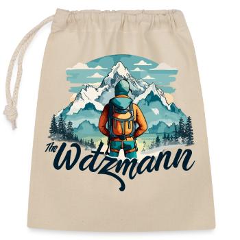 Watzmann Summit Pride, héros et magie de la montagne - Sac cadeau en coton avec cordon (25 x 30 cm) - nature - Devant