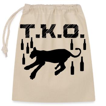 TKO Drunken Predator Passed Out Blackout Coma - Verschließbarer Geschenkbeutel aus Baumwolle (25x30cm) - Natur - Vorne