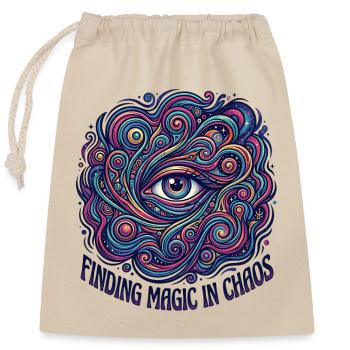 Magic Chaos - Verschließbarer Geschenkbeutel aus Baumwolle (25x30cm) - Natur - Vorne