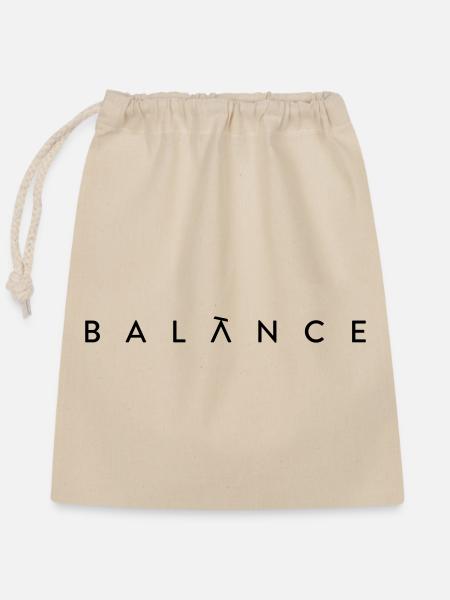 BALANCE - Verschließbarer Geschenkbeutel aus Baumwolle (25x30cm) - Natur