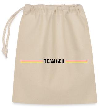 Drapeau de l’Allemagne - Sac cadeau en coton avec cordon (25 x 30 cm) - nature - Devant