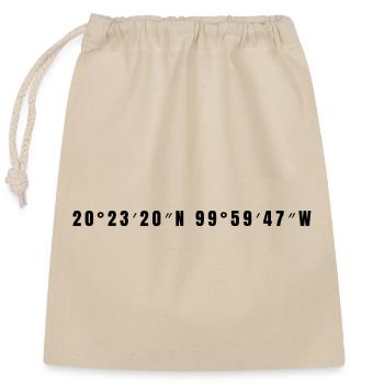 San Juan del Río, Mexico - Closable cotton gift bag (25x30cm) - nature - Front