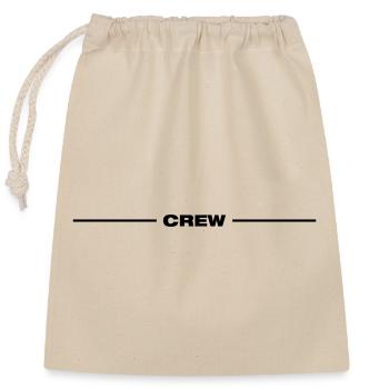 Crew Line - Closable cotton gift bag (25x30cm) - nature - Front
