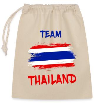 Team Thailand / Flag Gift Bangkok Thai - Closable cotton gift bag (25x30cm) - nature - Front