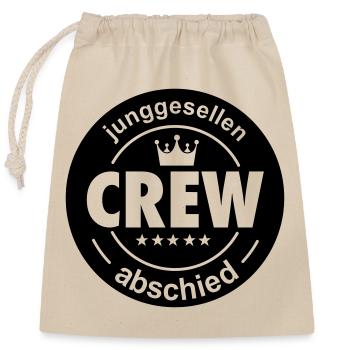 junggesellenabschied - Verschließbarer Geschenkbeutel aus Baumwolle (25x30cm) - Natur - Vorne