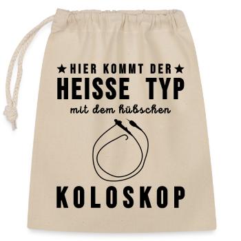 Médecin proverbes drôles coloscopie cadeau d’endoscopie - Sac cadeau en coton avec cordon (25 x 30 cm) - nature - Devant
