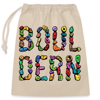 Bouldering boulder climbing scripture mountaineering - Closable cotton gift bag (25x30cm) - nature - Front