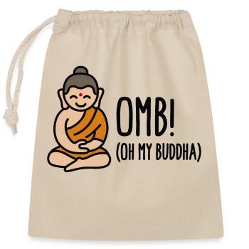 OMB - Oh my Buddha (OMG) - Sac cadeau en coton avec cordon (25 x 30 cm) - nature - Devant