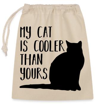 My cat - Closable cotton gift bag (25x30cm) - nature - Front