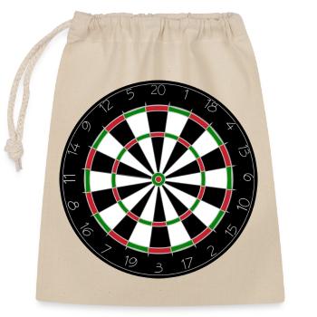 Jeu de fléchettes, fléchettes, fléchettes, fléchettes, fléchettes # - Sac cadeau en coton avec cordon (25 x 30 cm) - nature - Devant