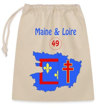 Maine & loire - Closable cotton gift bag (25x30cm) - nature - Front