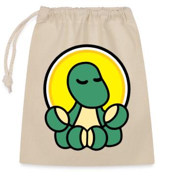 Dolly Zen - Sac cadeau en coton avec cordon (25 x 30 cm) - nature - Devant