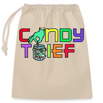 Déclaration de dessert Sweet Candy Candy - Sac cadeau en coton avec cordon (25 x 30 cm) - nature - Devant