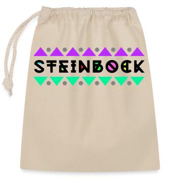 Steinbock Spruch Tierkreiszeichen Horoskop Himmel - Verschließbarer Geschenkbeutel aus Baumwolle (25x30cm) - Natur - Vorne
