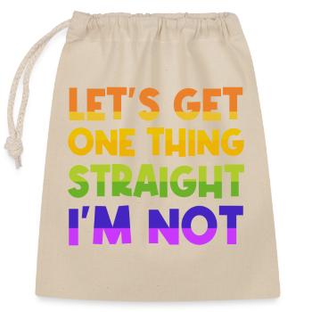 Humorvoll Statement Homosexuell Lgbt Lesbisch - Verschließbarer Geschenkbeutel aus Baumwolle (25x30cm) - Natur - Vorne