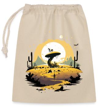 Alien Planet - Closable cotton gift bag (25x30cm) - nature - Front