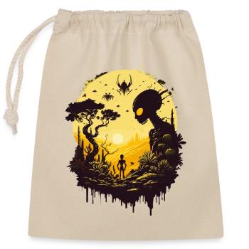 Alien Universe - Closable cotton gift bag (25x30cm) - nature - Front