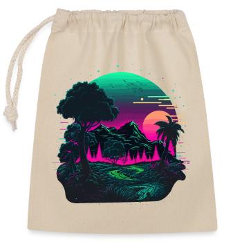 Toxic Land - Closable cotton gift bag (25x30cm) - nature - Front