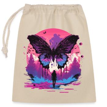 Butterfly Aesthetic Evolution - Closable cotton gift bag (25x30cm) - nature - Front