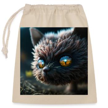 Photo macro créature 09 - Sac cadeau en coton avec cordon (25 x 30 cm) - nature - Devant