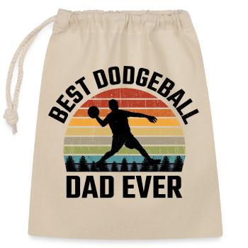 Joueur de ballon chasseur Papa Sports d’équipe Drôle - Sac cadeau en coton avec cordon (25 x 30 cm) - nature - Devant