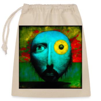 Surreal 03 - Closable cotton gift bag (25x30cm) - nature - Front