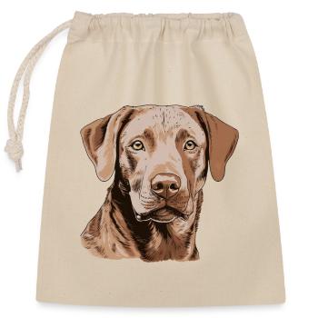 Chesapeake Bay Retriever - Closable cotton gift bag (25x30cm) - nature - Front